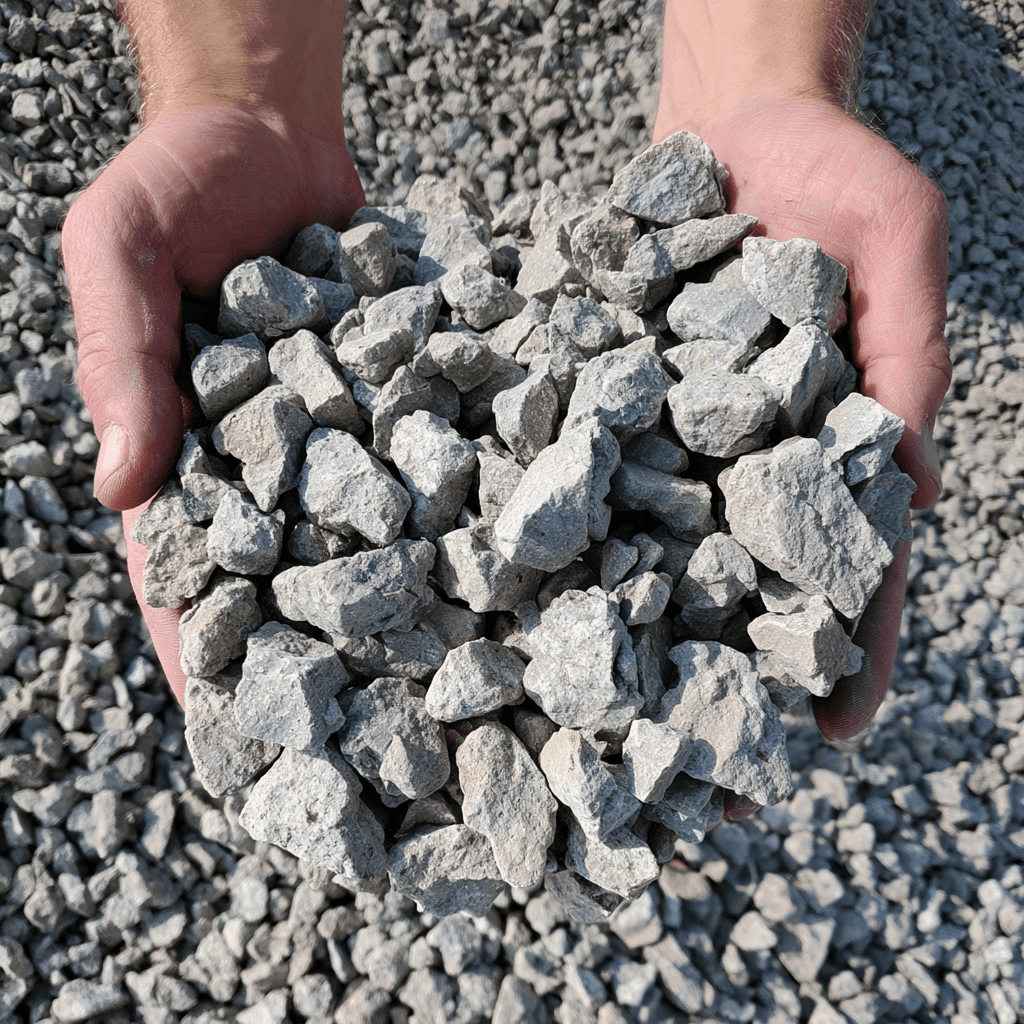 Recycled Concrete 57 Stone bulk material delivery